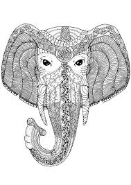 Free coloring sheets are fun artwork actions for youngsters and adults! Coloring Book Page For Adults Elephant Stock Vector Illustration Of Arabic Design 66792316