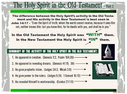 The Holy Spirit In The Old Testament 2 Holy Spirit