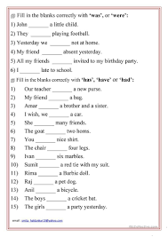 Am Is Are Was Were Has Have Had English Esl Worksheets For Distance Learning And Physical Class In 2020 English Grammar Worksheets Grammar Worksheets English Grammar