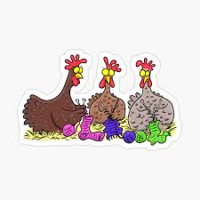 Maybe you would like to learn more about one of these? Funny Chicken Trio Knitting Cartoon Greeting Card By Frogfactory Redbubble