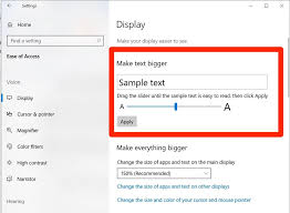If long hours in front of a computer display are causing eye strain, adjusting the monitor's display. How To Change The Font Size On A Windows 10 Computer