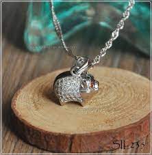 Wholesale Little Pig Necklace Sterling Silver Pig Jewelry This Little Piggy Animal Necklace Alibaba Co Pig Necklace Silver Bracelet Designs Pig Jewelry