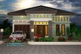 Pada lantai 2 sebagian tembok berwarna. Desain Rumah 1 Lantai Rumah Minimalis Desain Rumah Renovasi Rumah