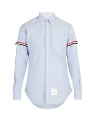 Button Down Collar Cotton Shirt Thom Browne