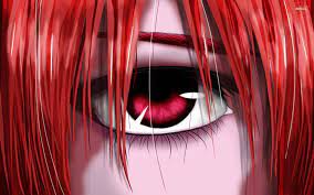 Download Elfen Lied Red Detailed Eyes Wallpaper | Wallpapers.com