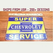chevy tin sign chevrolet metal sign