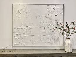 It is made with pieces of recycled wood of pine and oak, with a finish based on natural tones of dark oak. How To Make Textured Canvas Art With Drywall Mud