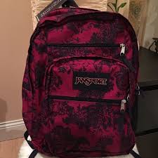 Black And White Floral Jansport Backpack Jansport Big Student Backpack Jansport Backpacks Big Student Backpacks Student Backpacks