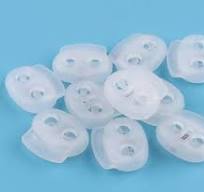24*5mm Transparent Elastic Cord Toggle Cord Lock Stopper ...