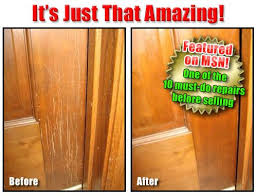 Before And After Pretty Amazing Huh Wood Repair Scratched Wood Household Hacks