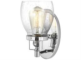 Sea Gull Lighting Belton Chrome 3 Light Glass Industrial Vanity Light Sgl441450305