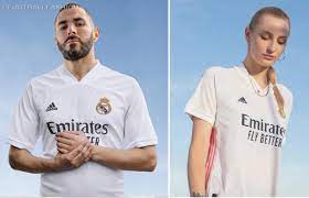 If you play a dream league soccer game might be you are a big fan of real madrid. Real Madrid 2020 21 Adidas Home And Away Kits Football Fashion Famous Shirts Football Fashion World Soccer Shop