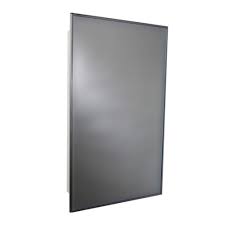 Zenith Products 16 Inch X 20 Inch Swing Door Medicine Cabinet With Stainless Steel Frame The Home Depot Canada