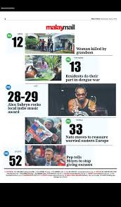 Websites, listings, map, phone, address of online news this new page is a merger of online news and newspapers. Malay Mail E Paper For Android Apk Download
