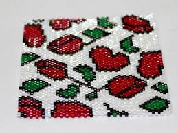 Browse by theme and level to find the design of your dreams! Free Pattern For Decoration Of Lighter Red Flower Beads Magic
