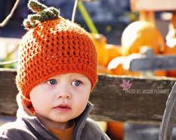 Crochet Pumpkin Hat Beanie Made to Order Newborn