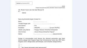 Penerimaan tenaga pegawai komisi pemilihan umum tingkat d3 tahun. Contoh Surat Lamaran Cpns 2019 Dan Surat Pernyataan Untuk Pelamar Sma S1 S2 Dan Diploma Tribun Jambi