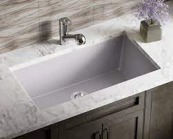 Undermount sink can be a very creative design feature. 848 Silver Single Bowl Undermount Quartz Granite Sink