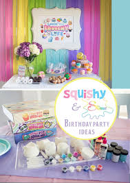 7th Birthday Theme Ideas For Girls For My Daughter S 9th Birthday She Requested A Squishy And Slime Birthday Party Apparently Squish Slime Birthday 7th Birthday Party Ideas 9th Birthday Parties
