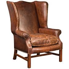 Carnegie Hawthorne Cigar Top Grain Leather Wingback Chair 2y433 Lamps Plus Leather Wingback Chair Leather Wing Chair Wingback Chair