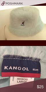 Vintage Unisex Kangol Fur Bucket Hat Light Blue Kangol Fur Bucket Hat Hats