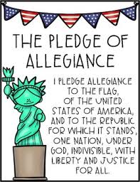 Just select the option below and then the bookmarks are already ready to print. American Flag Pledge Of Allegiance Printable Poster Word Sign Tpt
