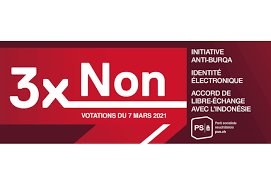 Au cours de sa séance du 4 novembre 2020, le conseil fédéral a décidé de soumettre les objets suivants à la votation populaire du 7 mars 2021: Parti Socialiste De Val De Travers