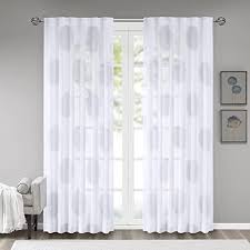 Choose from contactless same day delivery, drive up and more. Home Furniture Diy Bayport Fringe Rod Pocket Back Tab Window Curtain Panel White New Curtains Blinds