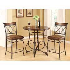 Giantex 3 piece dining set compact 2 chairs and table set with metal frame and shelf storage bistro pub breakfast space saving for apartment and kitchen (black). Madrid 3 Piece Dining Set Dining Room Inspiration 3 Piece Dining Set Billiards Decor