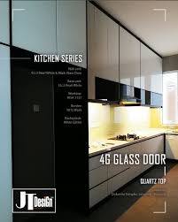4g Glass Door Kitchen Cabinet With Quartz Top Glass Kitchen Cabinet Doors Kitchen Cabinet Design White Backsplash