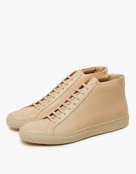 Common Projects Original Achilles Mid In Natural Mid Top Sneakers Sneakers High Top Sneakers