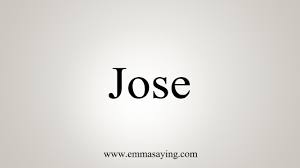 How to pronounce jose el puma carranza. How To Say Jose Youtube