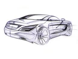 Mercedes Benz Sl Class Design Sketch Car Body Design Design Sketch Car Design Automotive Design