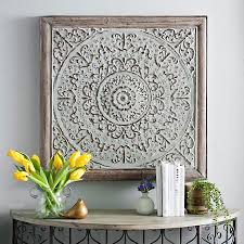 Galvanized Square Medallion Metal Wall Plaque Kirklands Tile Wall Art Wall Decor Quotes Metal Wall Plaques
