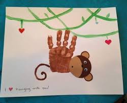 16 Ideas Animal Art Activities For Preschool Handprint Crafts Monkey Crafts Preschool Art Activities