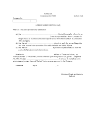 Form of application to the central government for increase in the number of directors of the company. Companies Act 1965 Payments Taxes
