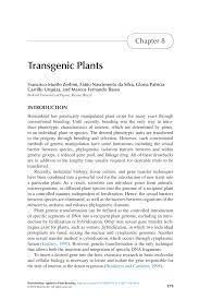 Pdf Transgenic Plants