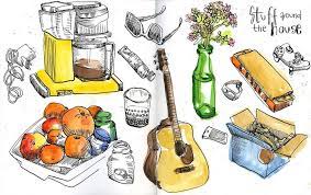 Draw Tip If You Don T Know What To Draw Fill A Double Page By Drawing Stuff Around The House No Need To Worry If It S Me Sketch Book Art Diary What