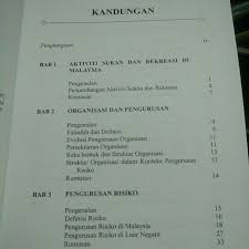 Berkhemah bermakna menerima atau memikul beberapatanggungjawab terhadap pengurusan makanan, perlindungan dan. Ready Stock Amalan Pengurusan Risiko Sukan Dan Rekreasi Shopee Malaysia