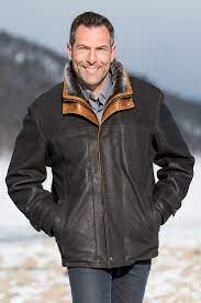 French Kildare Goatskin Featuring Spanish Merino Shearling Lining The Jack Frost Leather Coat Delivers Unmatc Leather Jacket Men Leather Jacket Sheepskin Coat