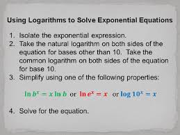 How do you solve an exponential equation using log? Exponential And Logarithmic Equations Objectives Solve Exponential And