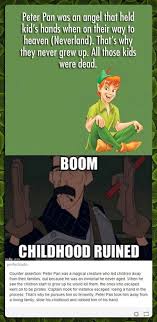 Check spelling or type a new query. Peter Pan S Dark Meaning Disney Funny Funny Disney Memes Disney Facts