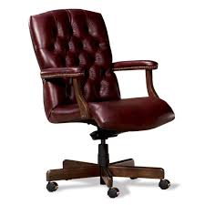 Tufted Leather Executive Office Swivel Chair In Mahogany By Fairfield Chair Office Chair Design Leather Office Chair Chair Design