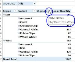 Dynamic Date Range Filters In Pivot Table Pivot Table Dating Filters