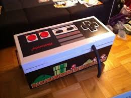 Retro Nintendo Controller Storage Coffee Table It Works As A Controller Freaking Awesome Game Room Furniture Video Game Rooms Nintendo Room
