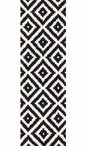 Black And White Diamond Pattern Rug Somerset Geometric Handmade Tufted Wool Black Area Rug In 2020 Black Area Rugs Area Rugs Rugs