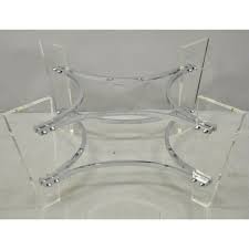 Mid century modern lucite coffee table 2012 ns. Vintage Charles Hollis Jones Lucite Coffee Table Base Chairish