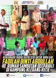 Fadilah puteh (ph.d) mohd faizal mohd arif (ed.d). Melaka Negeriku On Twitter Kunjungan Yabhg Datin Seri Datuk Wira Hjh Fadilah Abdullah Ke Rumah Sambutan Deepavali Di Kampung Klebang Kecil Https T Co Uahi2zcn1k
