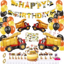 Grab your hard hats, tools and fuel up for some dangerously cute construction party ideas from cris mcgrath of crissy's crafts! Baby Shower 1st Birthday Party Supplies 58pcs Premium Construction Theme Birthday Party Decorations Dumb Truck Excavator Crane Happy Birthday Banner Cake Topper Balloons For Boys Birthday Party Party Packs Toys Games