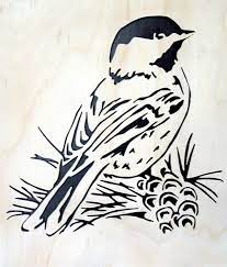 la mesange pochoir pour animaux oiseau art en bois de chauffage coloriage dragon jpg